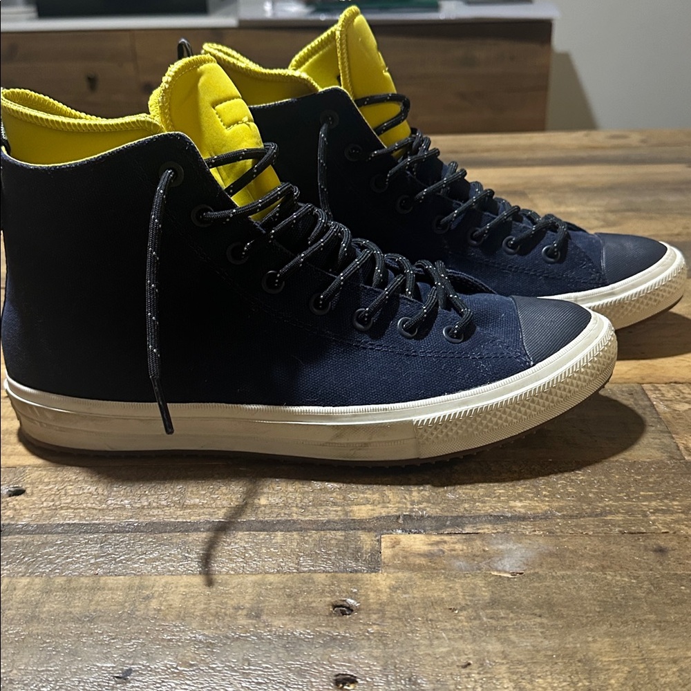 Chuck Taylor All Star II Boot Shield Canvas Obsidian Blue / Yellow Men's Size 12